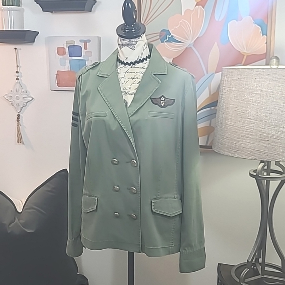 Cabi army inspired button front jacket - image 2